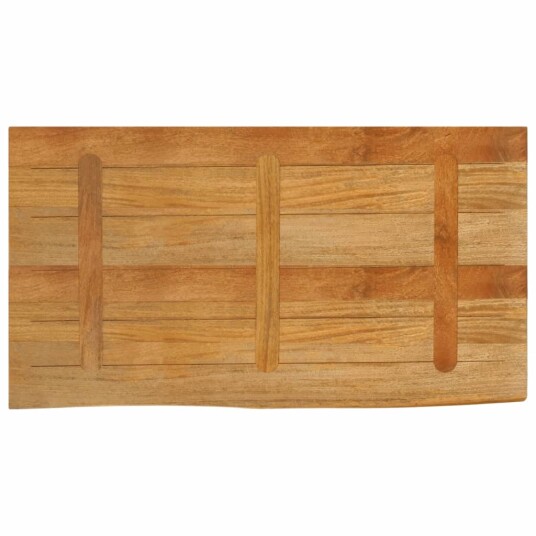  Bordplate 100x60x3,8 cm naturlig kant heltre mango 370598