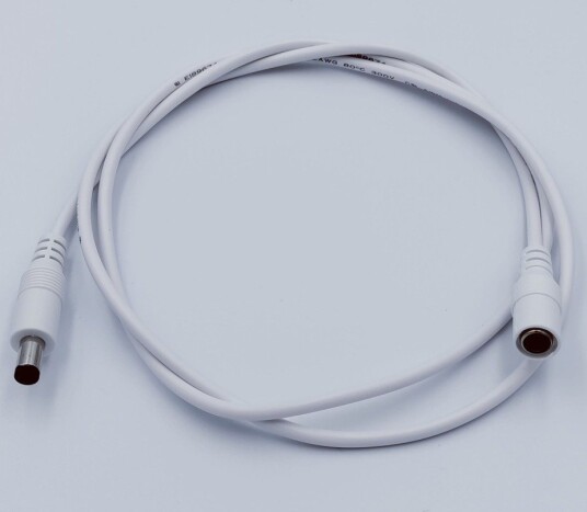 DC Forlengerkabel   1 m 5V 24V hvit