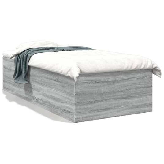  Sengeramme grå sonoma 75x190 cm konstruert tre 8721102616228