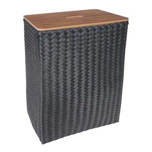 Handed By Grand superb skittentøyskurv m/lokk 44x31x60 cm dark grey