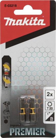 Makita Bits E-03218 T20x25mm 2 Stk