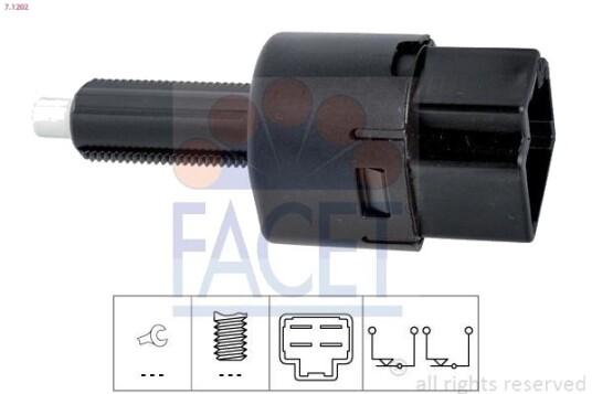 Bremselysbryter FACET 7.1202 Bremselysbryter FACET 7.1202