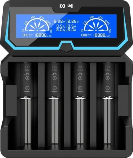 XTAR X4 Li-Ion lader 2.0A 100-240V XTAR X4 Li-Ion lader 2.0A 100-240V