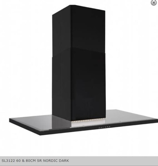 Silverline SL 3122-80 SR Vegghengt Ventilator med Ekstraksjon og Resirkulasjon, Svart