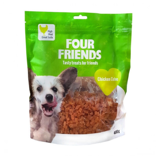 FourFriends Kyllingterninger 400 g - Hundesnacks av høy kvalitet FourFriends Kyllingterninger 400 g - Hundesnacks av høy kvalitet