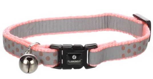 Flamingo Refleks Kattehalsbånd Rosa 20 34Cm