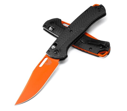 Benchmade Taggedout Carbon Fiber 15535OR 01 Foldekniv Benchmade Taggedout Carbon Fiber 15535OR 01 Foldekniv