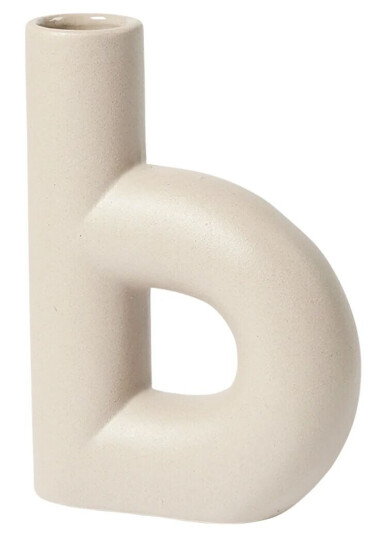 Broste Copenhagen Hector vase B Ø19 cm Dove grey