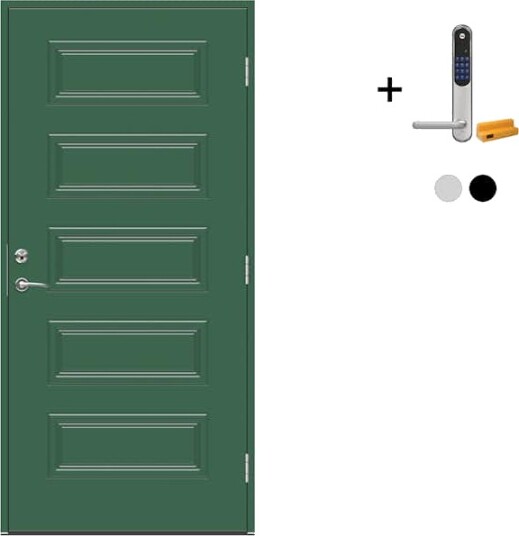 Ytterdør Swedoor Advance-Line Classic Beethoven med Yale Doorman Classic Home