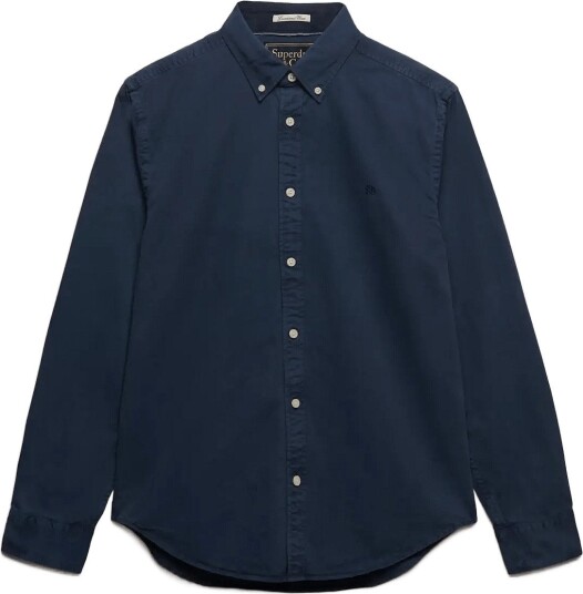 Superdry Garment Dyed L/S Shirt Navy S Superdry Garment Dyed L/S Shirt Navy S