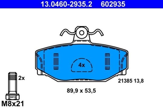 Bremseklosser ATE 13.0460 2935.2