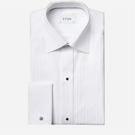 Eton Classic Fit Tuxedo Shirt - White Eton Classic Fit Tuxedo Shirt - White