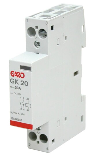 Garo GK20 2NO 230V AC Kontaktor 2 lukket 230V Elfordeling & strømforsyning