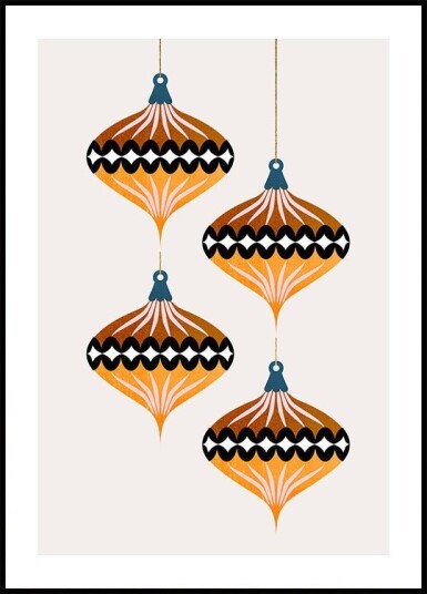 Christmas Balls vers.1 Poster Plakat / 70x100cm