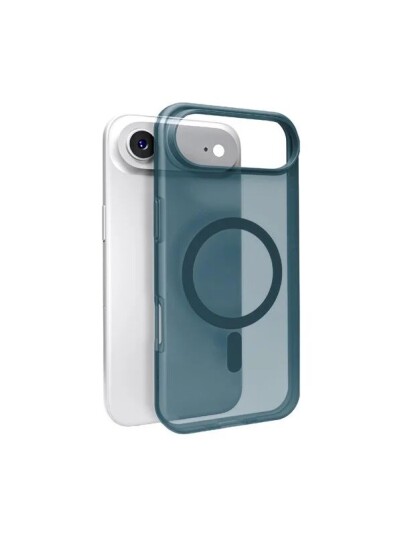 Puro Daylight Magsafe Compatible Silicone Case for iPhone 17 Air Translucent Turquoise