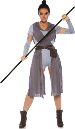 Galaxy Rebel - Star Wars Inspirert Rey Damekostyme - Onesize X-Large