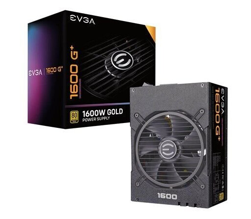 EVGA SuperNOVA 1600 G+ Strømforsyning (PSU) - 1600 Watt - 135 mm - 80 Plus Gold sertifisert