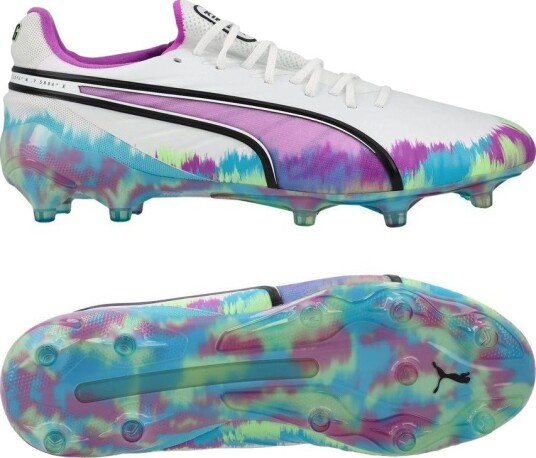 PUMA King Ultimate Fg/ag Brilliance PUMA White/clyde Royal/ren Magenta/fizzy Apple Kvinner Limited Edition størrelse 40½
