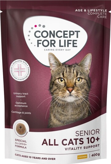 Concept For Life Tørrfôr All Cats 10+ Nyhet 400 G