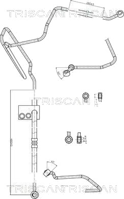 Hydraulikkslange, styring TRISCAN 8516 29004