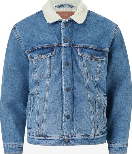 Levi's Denim jakke Relaxed Fit Sherpa Trucker Blå Levi's Denim jakke Relaxed Fit Sherpa Trucker Blå