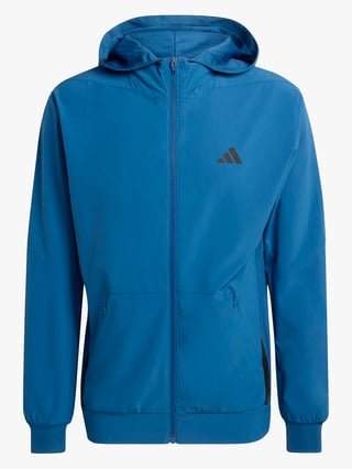 adidas Designed for Training Hybrid Full Zip Hoodie Blå L adidas Designed for Training Hybrid Full Zip Hoodie Blå L