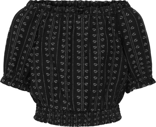 Kids Only Kogboletta Off Shoulder S/S Top Wvn   BLACK   140