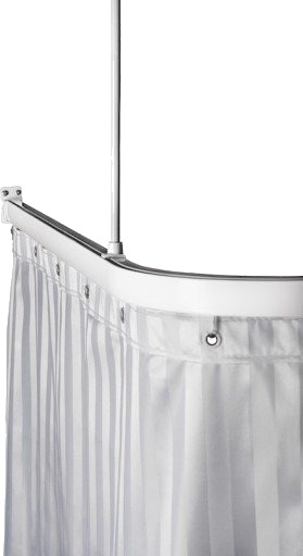 Lejma Stabil stang til dusjforheng, 90x170 cm, vinkel, hvit Lejma Stabil stang til dusjforheng, 90x170 cm, vinkel, hvit