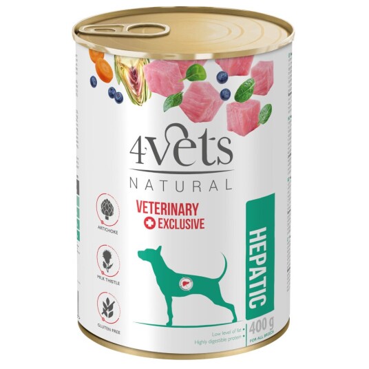 4Vets Natural Hund Hepatic 400 G 6 X 400 G 4Vets Natural Hund Hepatic 400 G 6 X 400 G