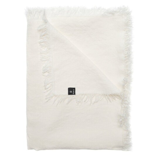 Himla Merlin pledd i lin 130x170 cm Off-white (hvit) Himla Merlin pledd i lin 130x170 cm Off-white (hvit)