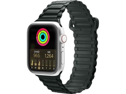 Dux Ducis Dux Ducis-Rem (Panserversjon) Apple Watch Se-Rem, 8, 7, 6, 5, 4, 3, 2, 1 (41, 40, 38 Mm) Magnetisk Silikonrem Armbånd Grønt