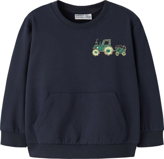 Name It Collegegenser NmmVugo Navy Blazer/Tractor Green Name It 3 år (98) Collegegenser Marineblå