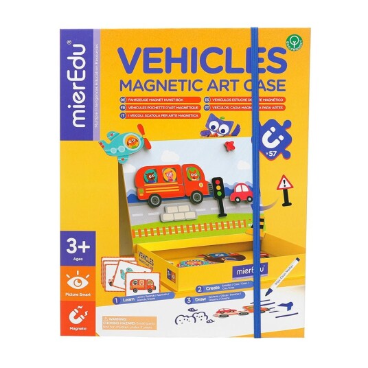 mierEdu Magnetic Art Case Vehicles ME151