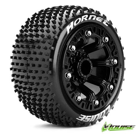 LouiseRC 3172SB Tire & Wheel ST-HORNET 2,2" Black Soft 2