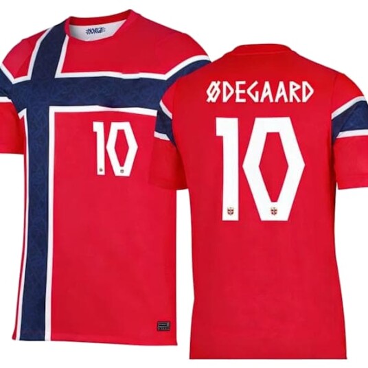 Norge Hjemmedrakt 2026/2027 Voksen – Sett med skjorte shorts og sokker Ødegaard #10