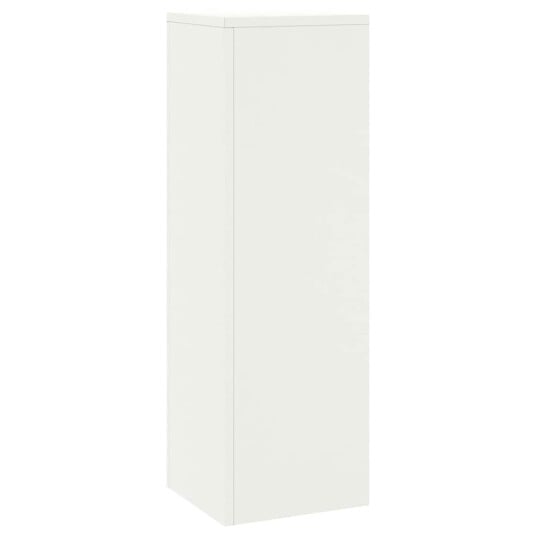 Utendørs Plantestativ 2 stk Hvit 24x24x75 cm Stål Utendørs Plantestativ 2 stk Hvit 24x24x75 cm Stål