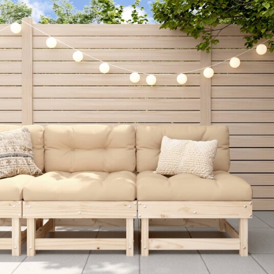  Utendørs midtsofaer 2 stk heltre furu 825401