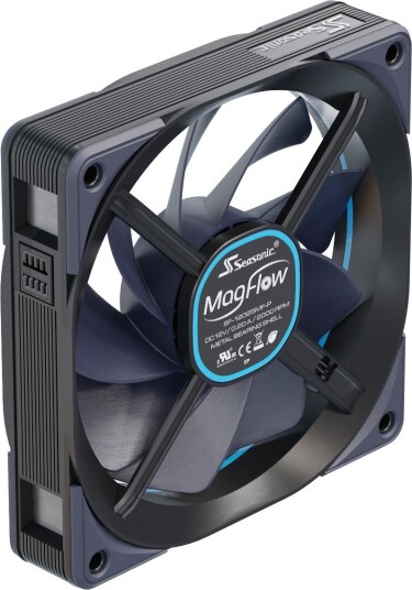 Seasonic MagFlow 120mm 3-Pakning Fargevifter med PWM Styring Seasonic MagFlow 120mm 3-Pakning Fargevifter med PWM Styring