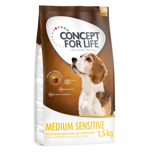 Concept For Life Medium Sensitive 6 kg (4 X 1.5 kg) Concept For Life Medium Sensitive 6 kg (4 X 1.5 kg)