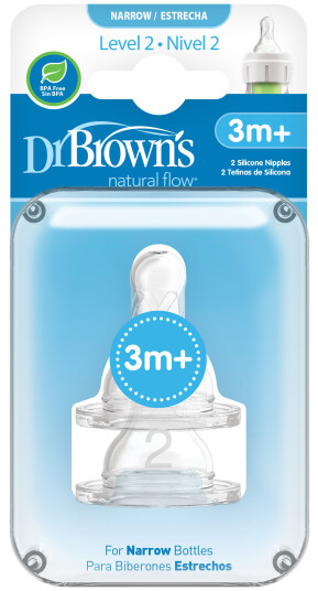 Dr Brun s Flaskesmokk Narrow 2 pk. Str. 2 3mnd+
