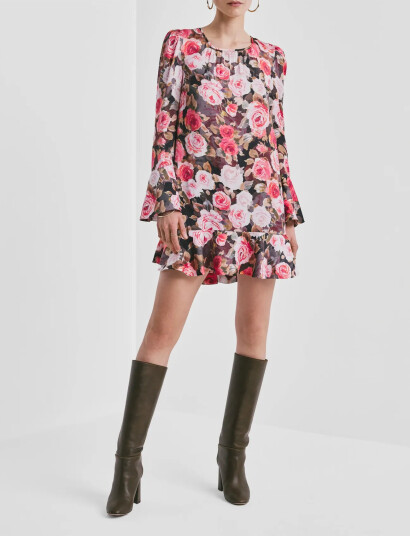 by Ti Mo Satin Shift Dress Pink M by Ti Mo Satin Shift Dress Pink M