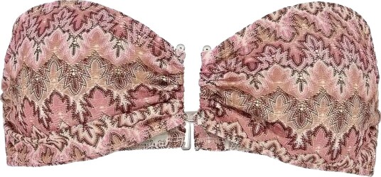 Becksöndergaard Amber Bandeau Bikini Top Pink L