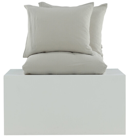 Venture Design Mila sengesett Lysegrå 240 x 220 cm Grå