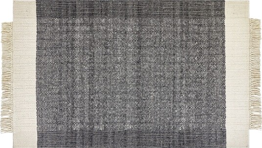 Atlanti Ullteppe 140x200 cm - Svart/hvit