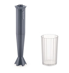 Alessi Plissé 500W Stavmikser med Beholder Grå