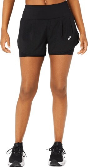 Asics Road 2-n-1 3.5in Short, løpeshorts, dame Performance Black Asics Road 2-n-1 3.5in Short, løpeshorts, dame Performance Black