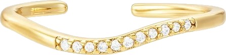 Makeup Mekka Gleam Wave Ring Gold