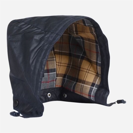 Barbour Waxed Cotton Hood - Navy