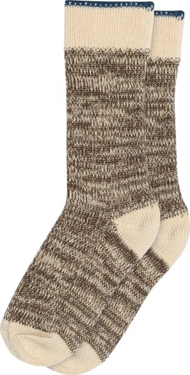 MP Sokker   Ull   Ully   Brown Sienna   MP   25/28   Sokker Beige Brun Hvit   25 28