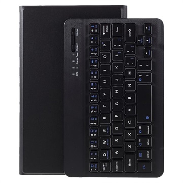 Samsung Galaxy Tab A7 Lite Etui med Bluetooth tastatur Svart